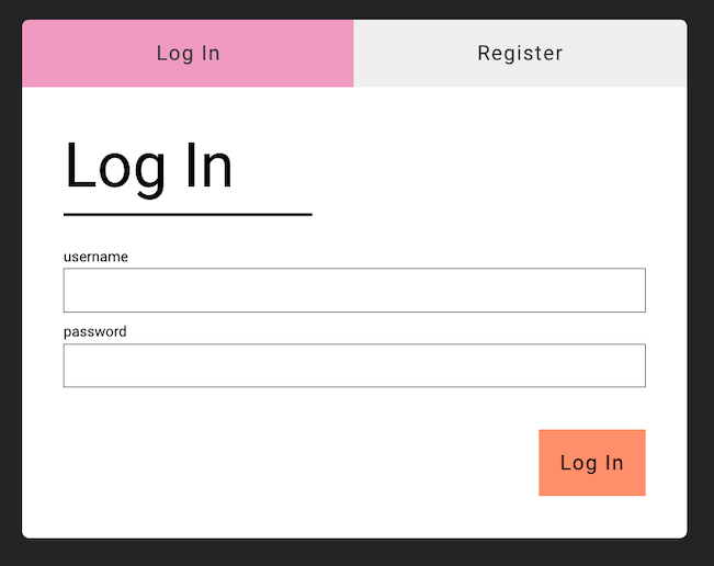 Admin UI login dialog